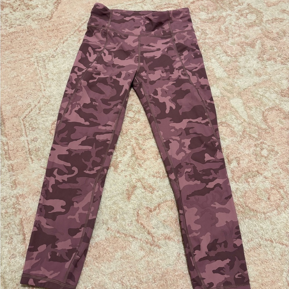 lululemon athletic Purple Leggings High-Waisted Stretchy